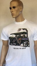 TRACTION ENGINE T-SHIRT (ROAD LOCOMOTIVE - SHOWMAN'S ENGINE - STEAM TRACTOR) 