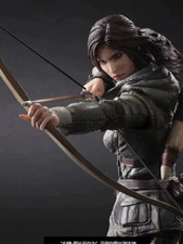PLAY ARTS Lara Croft Action Figure Rise of the Tomb Raider Ver. Movie Character 