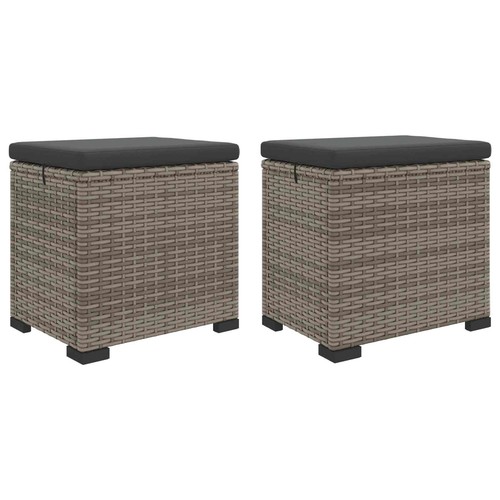 Garden footstool with cushion - garden,