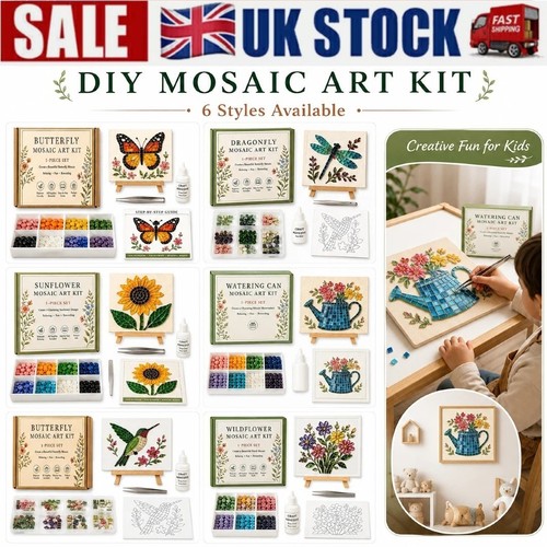 Watering can mosaic - can, kit