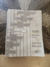 1986 CHEVY ASTRO VAN SERVICE