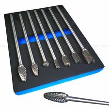 Rotary Burr Set Extra Long 150mm Shank Tungsten Carbide Burrs 7PC High Quality