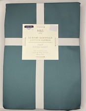 Marks & Spencer Luxury Egyptian Cotton 400TC Deep Fitted Sheet Super King 