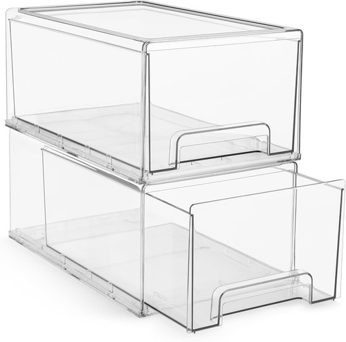 Clear stackable storage - clear,