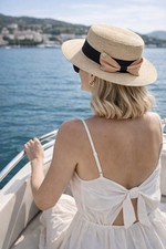 SPEED Straw Boater Hat Women