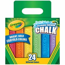 Crayola Pavement Chalk, Washable Bucket of 24 New Kids Gift Set