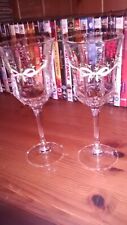 2 Eternal Beau Wine drinking Glasses