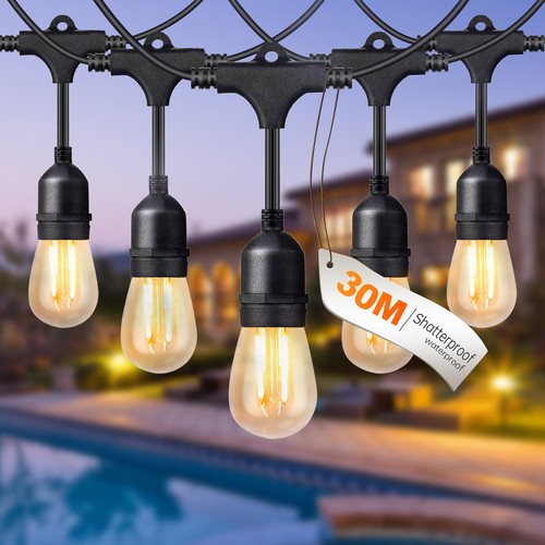 100ft festoon outdoor string - festoon,