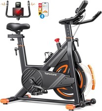 Quiet Magnetic Spin Bike w/ LCD, App, 15kg Flywheel & 350lb Weight Capacity