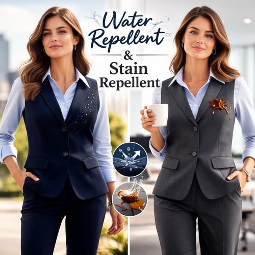 Ladies wool blend waistcoat - ladies,