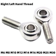 M6 - M30 Stainless Steel Male Rod End Bearing Rose Joint Right /Left Hand Thread