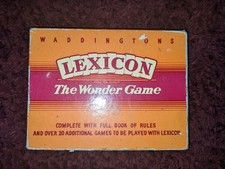 1950-1960’s Waddingtons Card Game Lexicon The Wonder Game Boxed Complete Rules