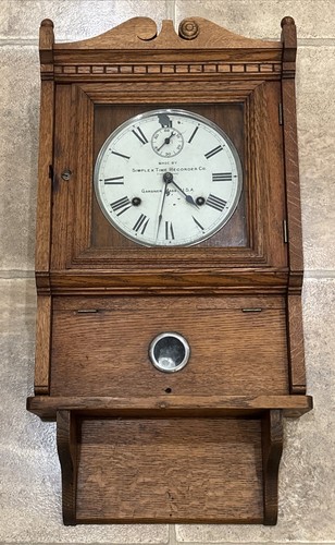 Antique simplex time recorder - antique,