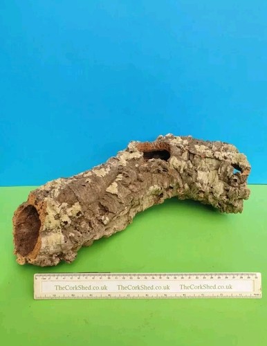 Cork bark hamster tube nest - bark,