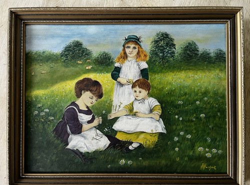 Original oil painting - , vintage