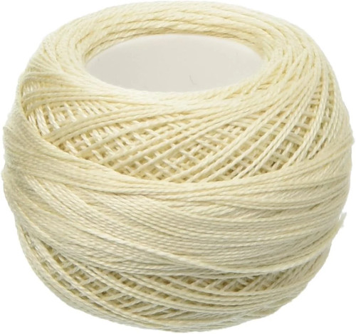Dmc pearl cotton - pearl, size
