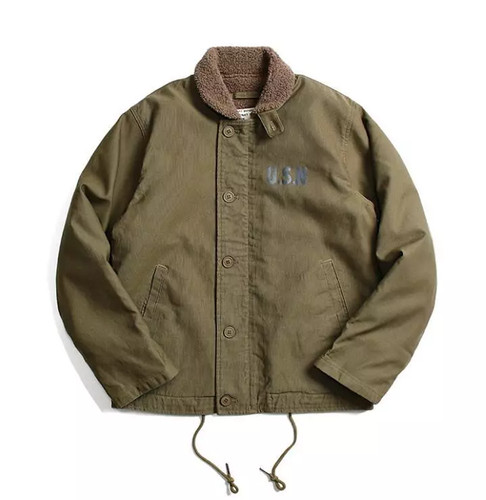 Vintage navy deck jacket - n-1,