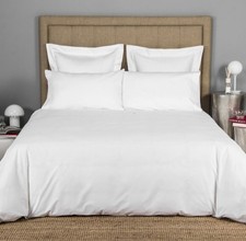 Frette "Lux Percale" 4 Piece KING Sheet Set, White, 100% Cotton Percale, New!