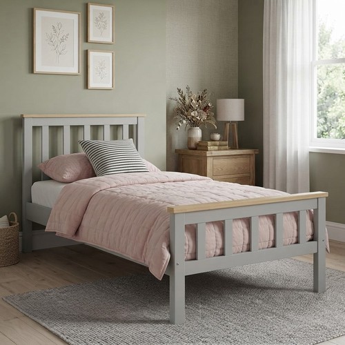 Durable 3ft solid pine bed - 3ft,