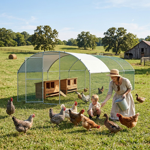 Chicken run coop - walk, in