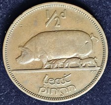 IRELAND 1933 HALF PENNY LOW MINTAGE  COIN