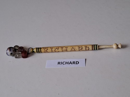 Antique bone lace bobbin - lace, with