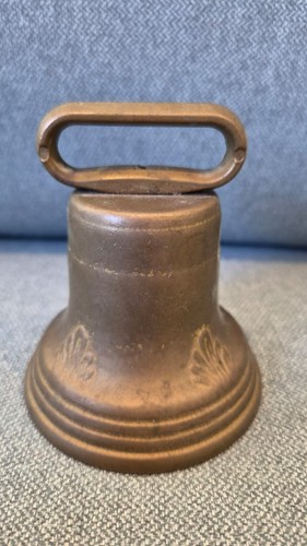 Vintage cast brass bell - cast,