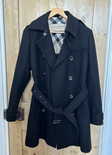 Burberry coat black size - coat,