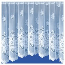 New York Jardiniere net curtain in 19  sizes White Ready to Hang 