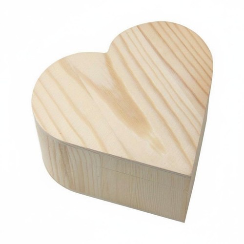 Heart shaped wooden - wooden, box