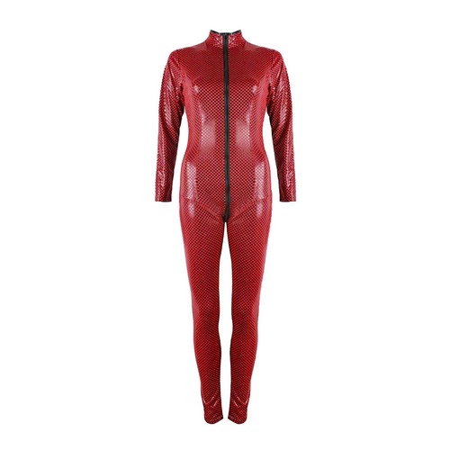 Catsuit pvc look zip - catsuit, long