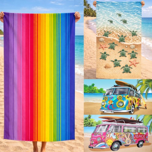 Large microfibre beach towel - beach,