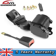 Universal 3 Point Inertia Seat Belts Retractable Car Safety Belt Webbing Buckle