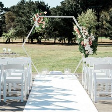 White Thick Wedding Arch