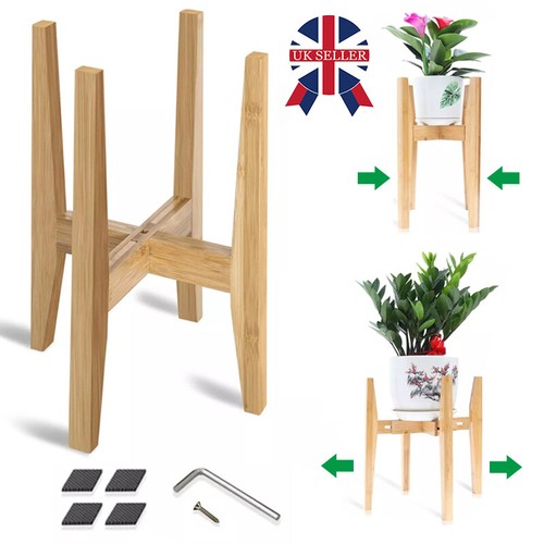 Adjustable bamboo wooden plant - adjustable,
