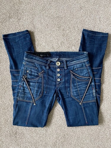 Vintage y2k moto biker jeans - y2k,