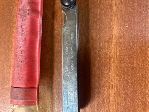 Vintage draper feeler gauge - vintage,