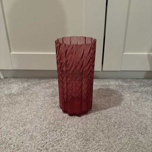 Vintage glass art vase - art,