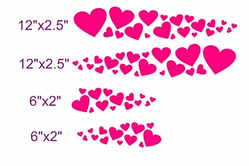 Custom hearts decal set mtb - custom,