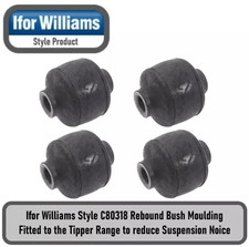 Ifor Williams C80318 Style Rebound Bush Fitted to TT Tipper Range of Trailers x4