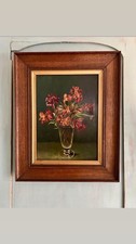 Original Signed Antique Floral