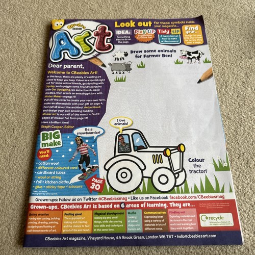 Cbeebies art magazine only - cbeebies,