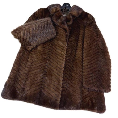 Emba mahogany mink fur - mahogany,