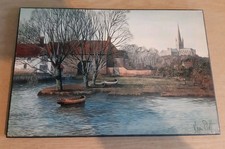 Kevin Platt Picture Print On Wooden Board Wall Plaque River Wensum Norwich