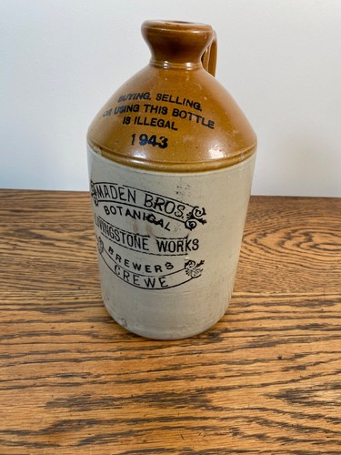 Antique stoneware flagon - antique,