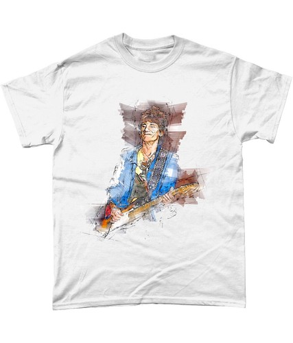Ronnie wood colour sketch - wood, t