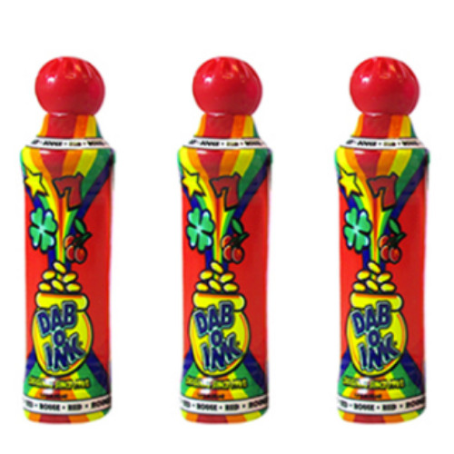 Pack red bingo dabbers - red,