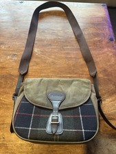 Barbour Whitley Wool Wax Cotton Shoulder Crossbody Bag Satchel Tartan