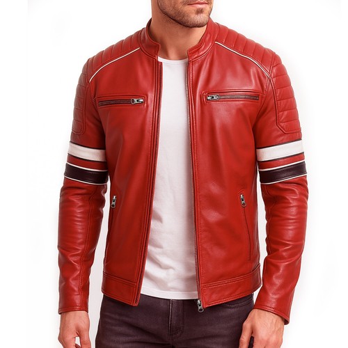 Men new fashion red - red, leather