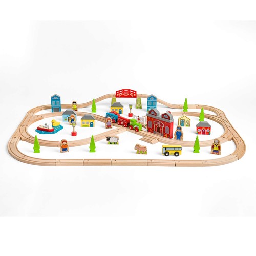 Bigjigs rail wooden town - rail, and